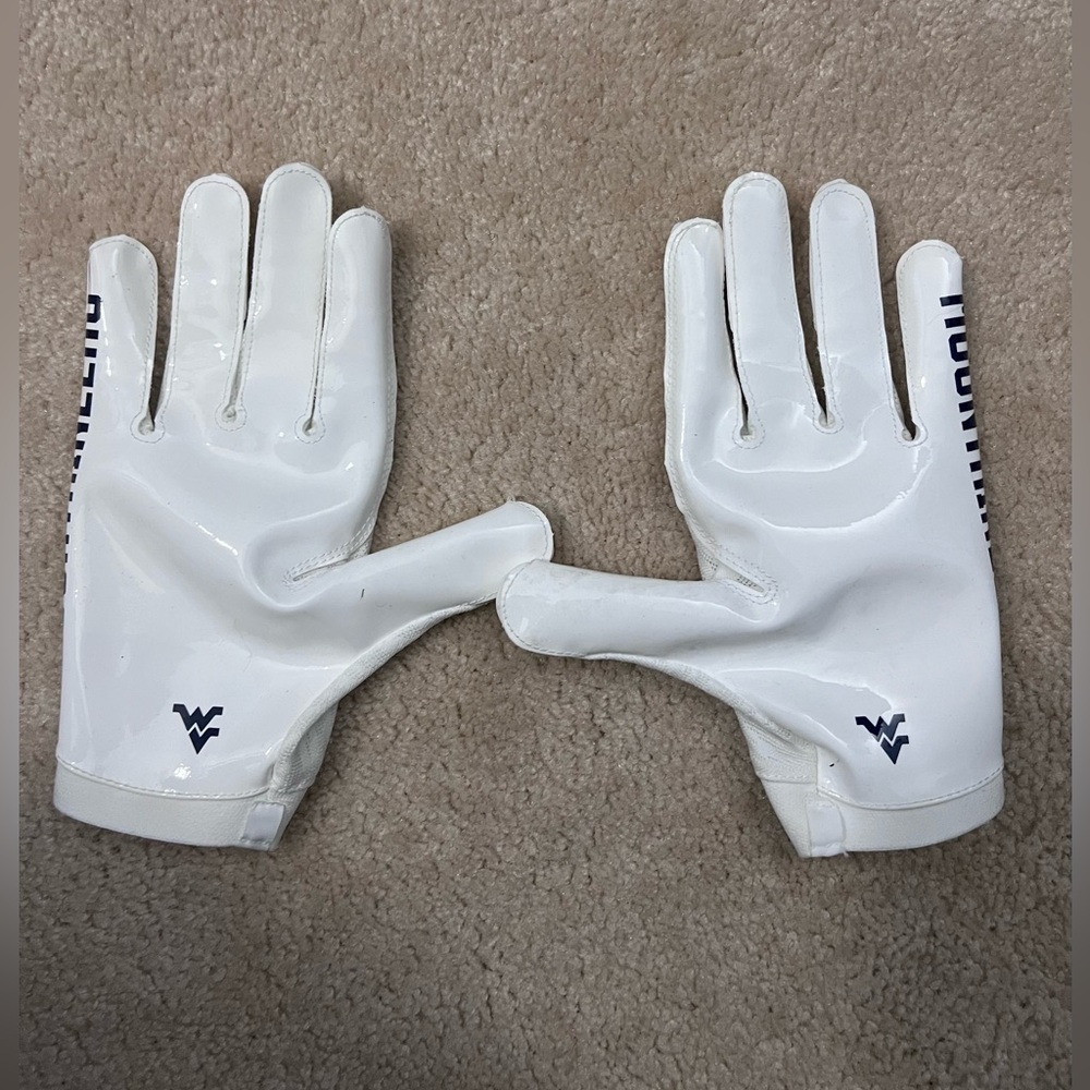 WVU Football Gloves (Never Worn)